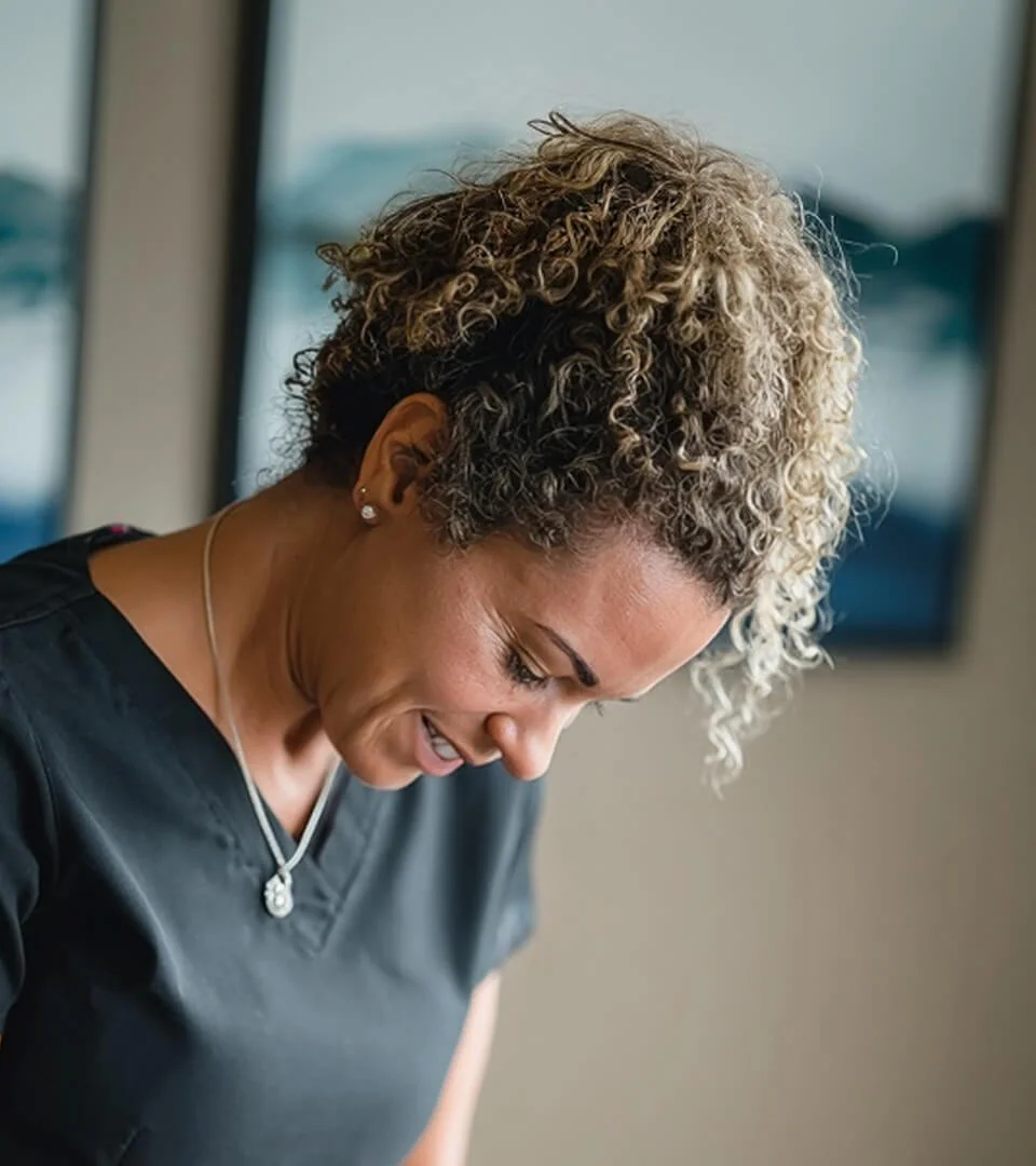 Smiling professional